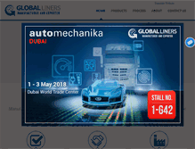 Tablet Screenshot of globalautoliners.com